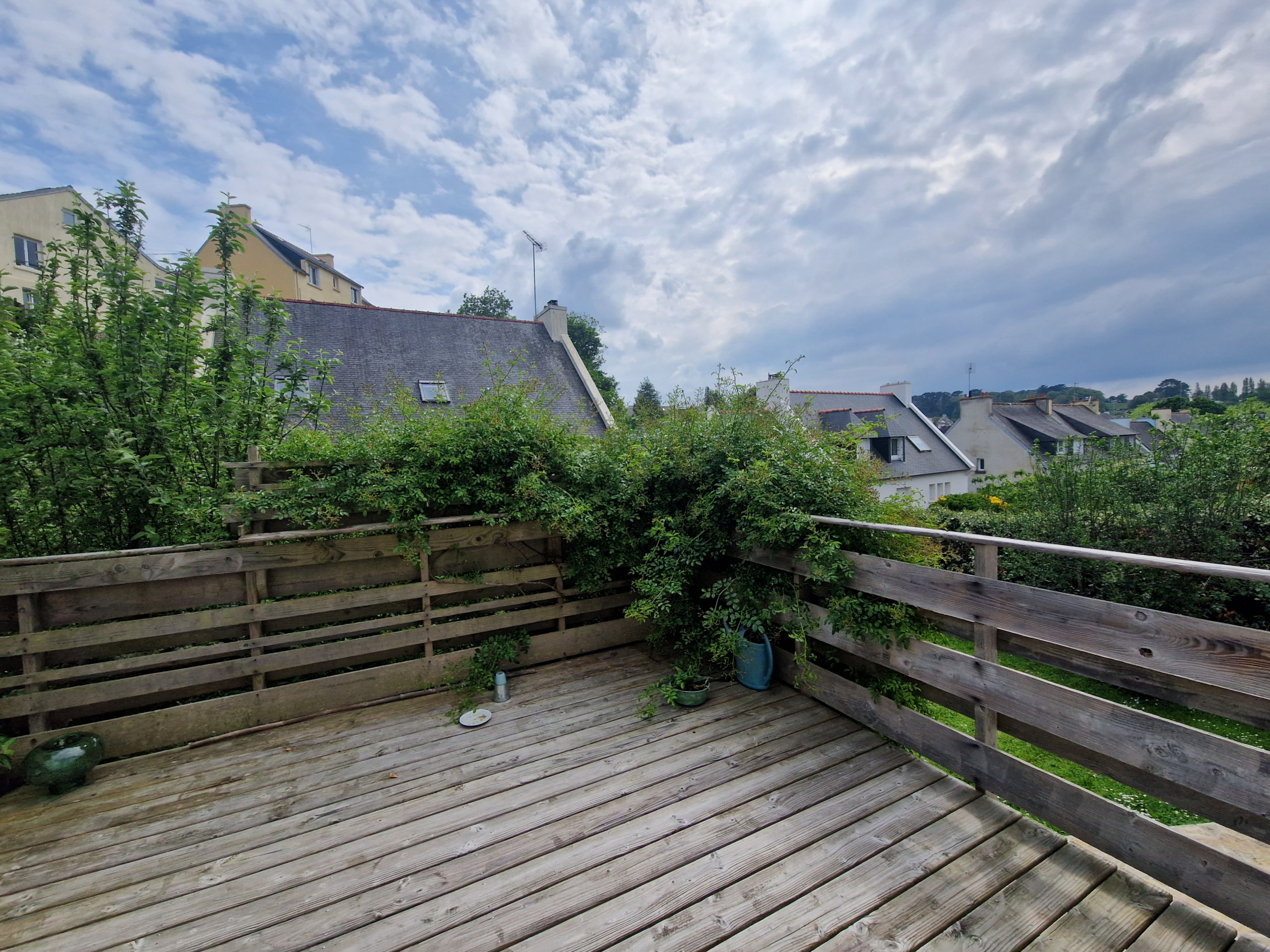 Terrasse en bois exposée sud