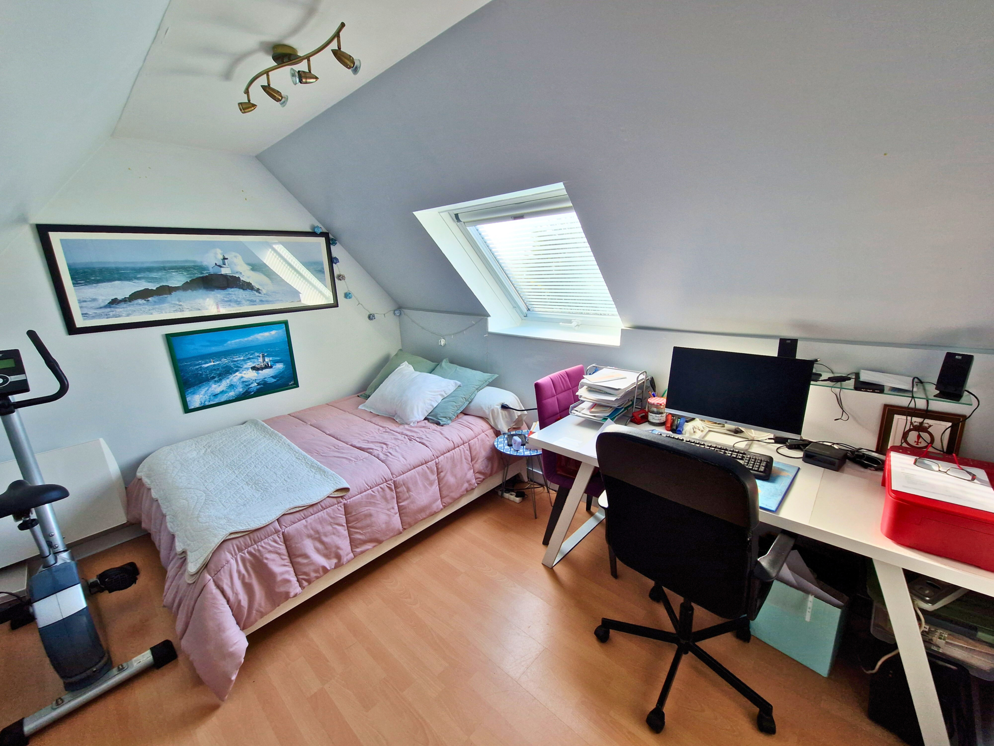 Chambre 3 chambre étage maison Douarnenez