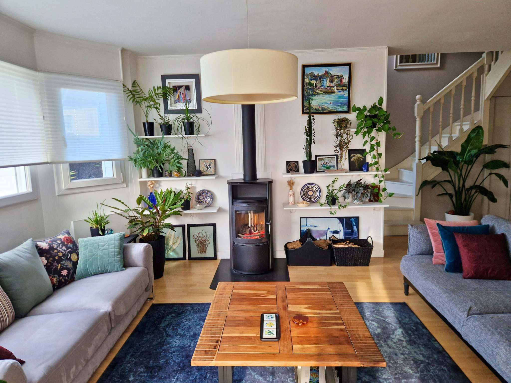 Séjour salon lumineux maison Douarnenez